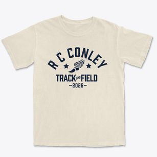 R C Conley Elementary School Track and Field Premium Heavyweight T-shirt