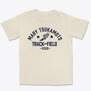Mary Tsukamoto Elementary School Track and Field Premium Heavyweight T-shirt
