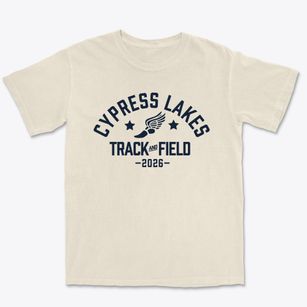 Cypress Lakes High School Track and Field Premium Heavyweight T-shirt