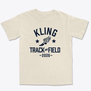 Kling Elementary School Track and Field Premium Heavyweight T-shirt