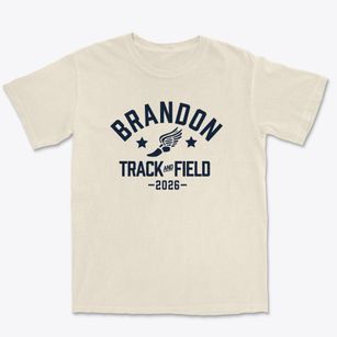 Brandon Middle School Track and Field Premium Heavyweight T-shirt