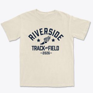 Riverside High School Track and Field Premium Heavyweight T-shirt