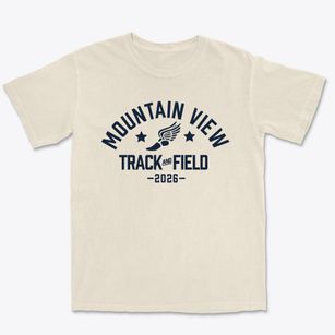 Mountain View School Track and Field Premium Heavyweight T-shirt
