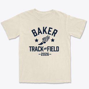 Baker Elementary School Track and Field Premium Heavyweight T-shirt