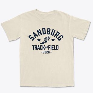 Sandburg Elementary School Track and Field Premium Heavyweight T-shirt