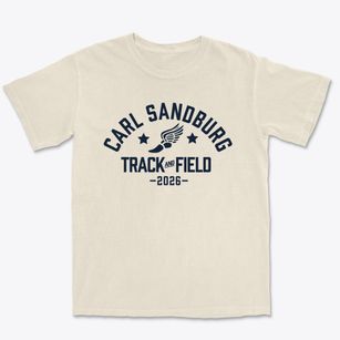Carl Sandburg Elementary School Track and Field Premium Heavyweight T-shirt