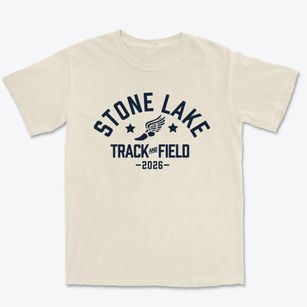 Stone Lake Elementary School Track and Field Premium Heavyweight T-shirt