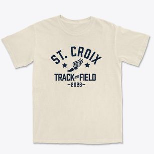 Saint Croix Central Middle School Track and Field Premium Heavyweight T-shirt