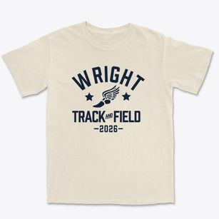 Wright High School Track and Field Premium Heavyweight T-shirt