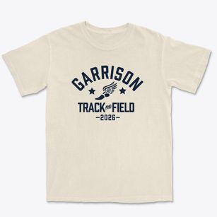 Garrison Elementary School Track and Field Premium Heavyweight T-shirt
