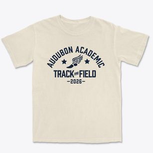 Audubon Academic Academy Track and Field Premium Heavyweight T-shirt