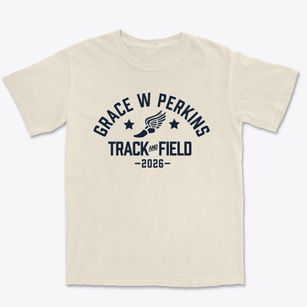 Grace W Perkins Elementary School Track and Field Premium Heavyweight T-shirt