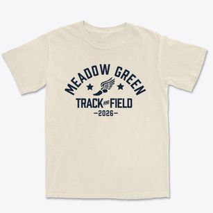 Meadow Green Elementary School Track and Field Premium Heavyweight T-shirt