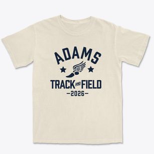 Adams Elementary School Track and Field Premium Heavyweight T-shirt