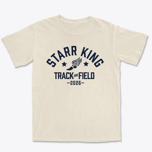 Starr King Elementary School Track and Field Premium Heavyweight T-shirt