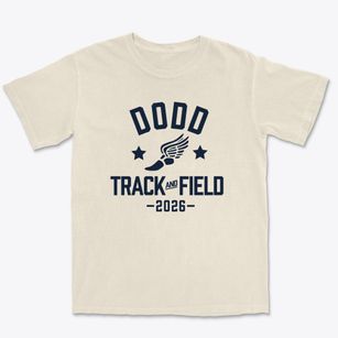 Dodd Middle School Track and Field Premium Heavyweight T-shirt
