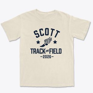 Scott Elementary School Track and Field Premium Heavyweight T-shirt
