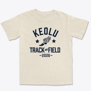 Keolu Elementary School Track and Field Premium Heavyweight T-shirt