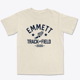 Emmett High School Track and Field Premium Heavyweight T-shirt