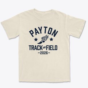 Walter Payton College Prep Track and Field Premium Heavyweight T-shirt