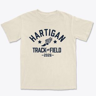 Hartigan Community Arts Specialty School Track and Field Premium Heavyweight T-shirt