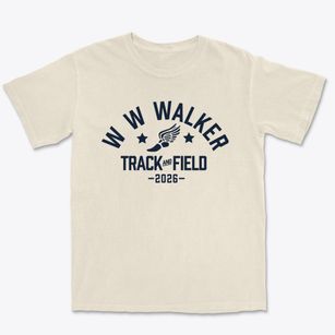 W W Walker Elementary School Track and Field Premium Heavyweight T-shirt