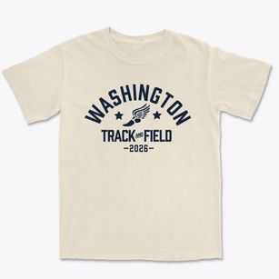 Washington School Track and Field Premium Heavyweight T-shirt