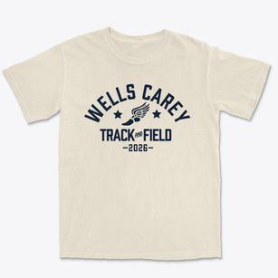 Wells Carey Elementary School Track and Field Premium Heavyweight T-shirt