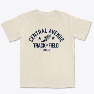 Central Avenue School Track and Field Premium Heavyweight T-shirt
