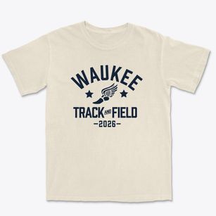 Waukee High School Track and Field Premium Heavyweight T-shirt