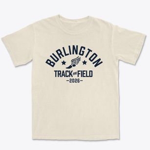 Burlington Middle School Track and Field Premium Heavyweight T-shirt