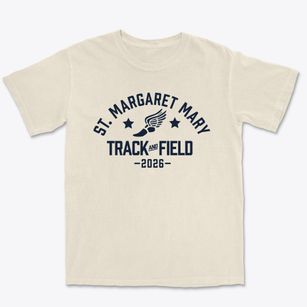 Saint Margaret Mary Catholic School Track and Field Premium Heavyweight T-shirt
