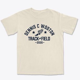 Dennis C Wooton Elementary School Track and Field Premium Heavyweight T-shirt