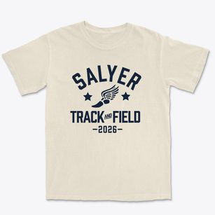 Salyer Elementary School Track and Field Premium Heavyweight T-shirt