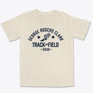 George Rogers Clark High School Track and Field Premium Heavyweight T-shirt