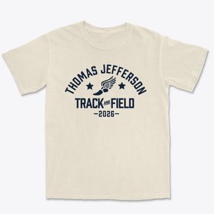 Thomas Jefferson Middle School Track and Field Premium Heavyweight T-shirt