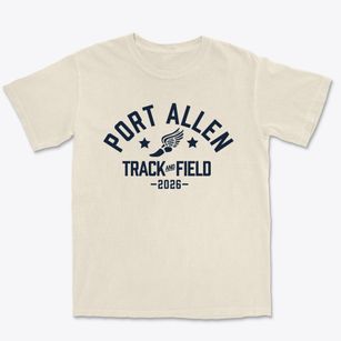 Port Allen Elementary School Track and Field Premium Heavyweight T-shirt