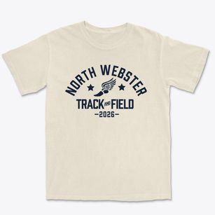 North Webster High School Track and Field Premium Heavyweight T-shirt