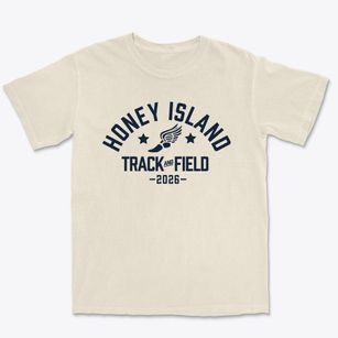 Honey Island Elementary School Track and Field Premium Heavyweight T-shirt