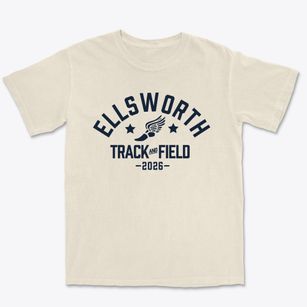 Ellsworth High School Track and Field Premium Heavyweight T-shirt