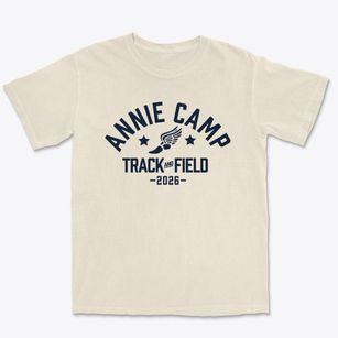 Annie Camp Junior High School Track and Field Premium Heavyweight T-shirt