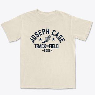 Joseph Case Junior High School Track and Field Premium Heavyweight T-shirt