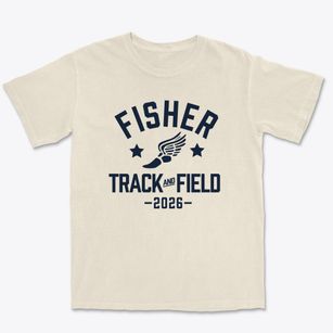 Fisher Elementary School Track and Field Premium Heavyweight T-shirt