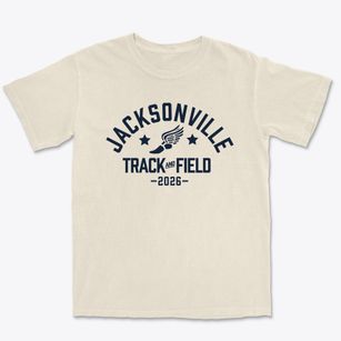 Jacksonville Middle School Track and Field Premium Heavyweight T-shirt