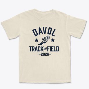Davol Elementary School Track and Field Premium Heavyweight T-shirt