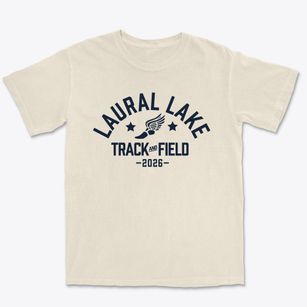 Laural Lake Elementary School Track and Field Premium Heavyweight T-shirt