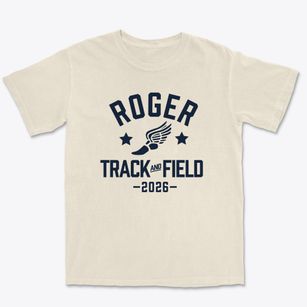 Roger Wellington Elementary School Track and Field Premium Heavyweight T-shirt