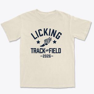Licking High School Track and Field Premium Heavyweight T-shirt