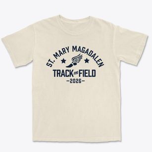 Saint Mary Magadalen School Track and Field Premium Heavyweight T-shirt