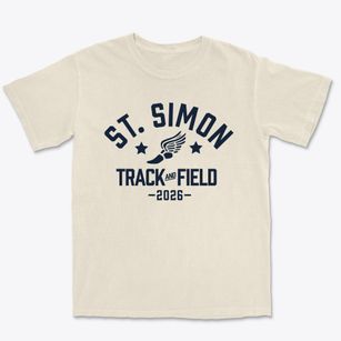 Saint Simon The Apostle School Track and Field Premium Heavyweight T-shirt